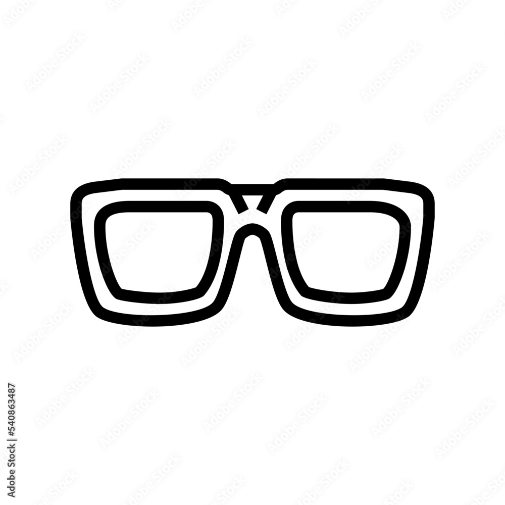 rap glasses frame line icon vector. rap glasses frame sign. isolated contour symbol black illustration rap glasses frame line icon vector. rap glasses frame sign. isolated contour symbol black illustration
