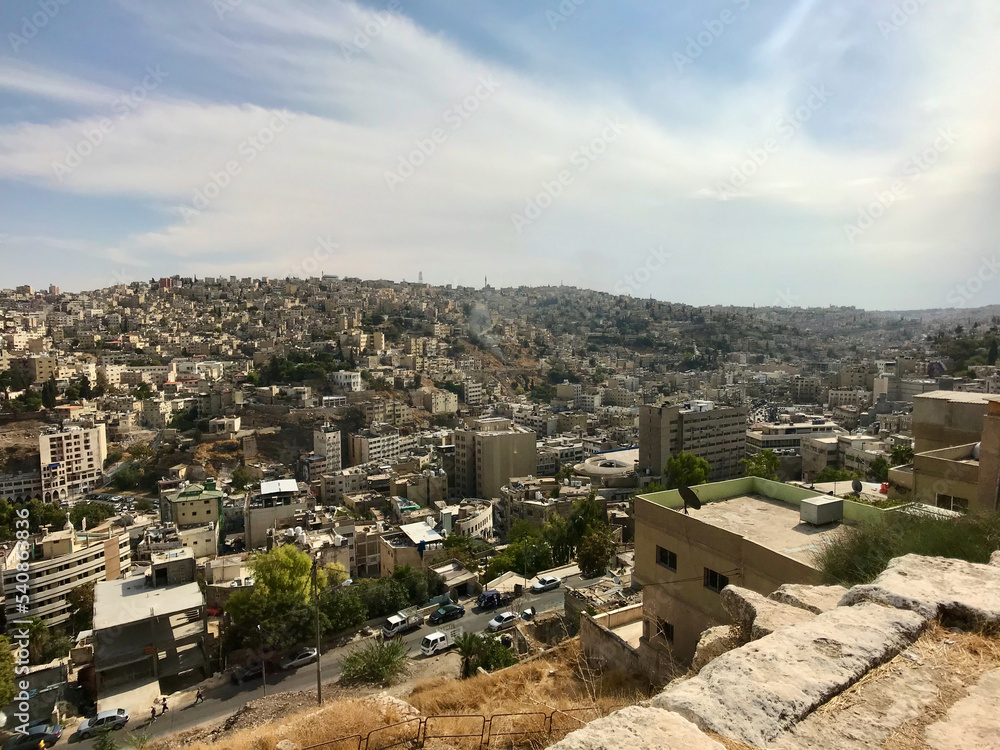 Amman, Jordan, November 2019 - A castle on a hill
