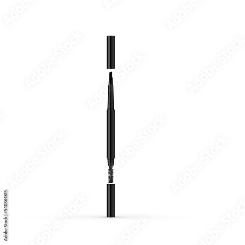 Beard pencil for man. 3d rendering and lighting.