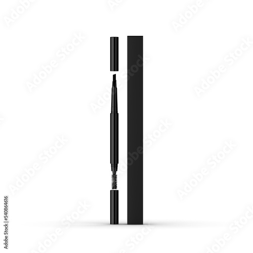 Beard pencil for man. 3d rendering and lighting.