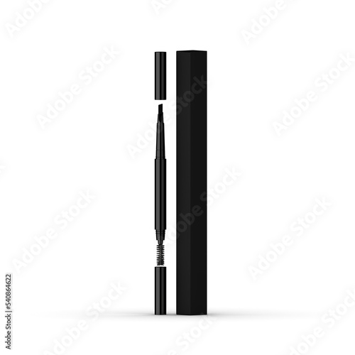 Beard pencil for man. 3d rendering and lighting.