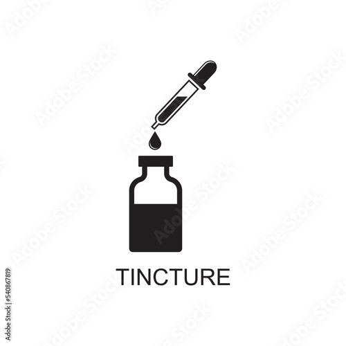 tincture icon , pipette icon vector