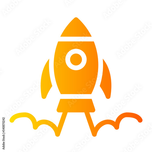 rocket gradient icon