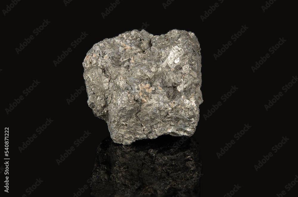 Mineral arsenopyrite with a crystal structure of a metallic shade Mineral arsenopyrite with a crystal structure of a metallic shade