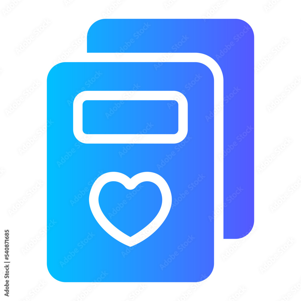 postcard gradient icon postcard gradient icon