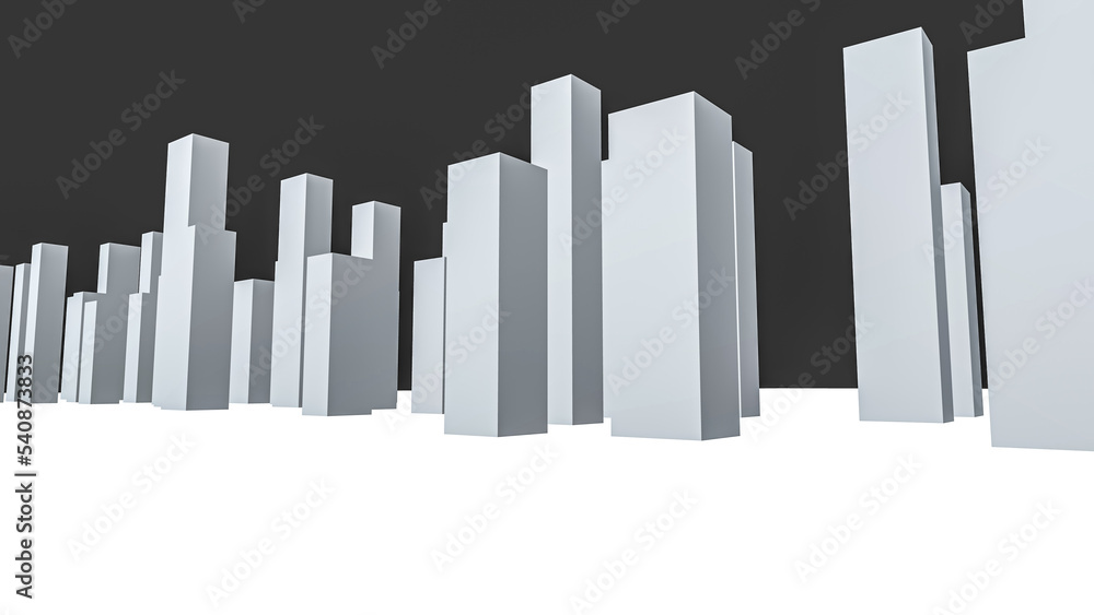 Obraz premium 3d rendered city scape