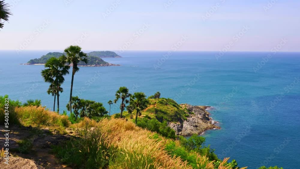 Laem Phromthep Cape in Phuket.famous view point scenic area for watching sunset in the Phuket island Popular landmark travel people.Phuket view point is famous tourist destination Laem Phromthep Cape in Phuket.famous view point scenic area for watching sunset in the Phuket island Popular landmark travel people.Phuket view point is famous tourist destination