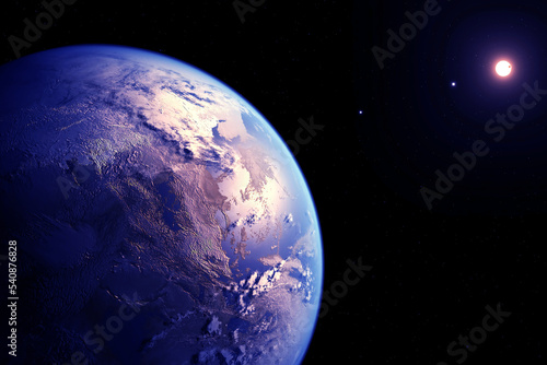Fototapeta Naklejka Na Ścianę i Meble -  Exoplanet in deep space. Elements of this image furnished by NASA