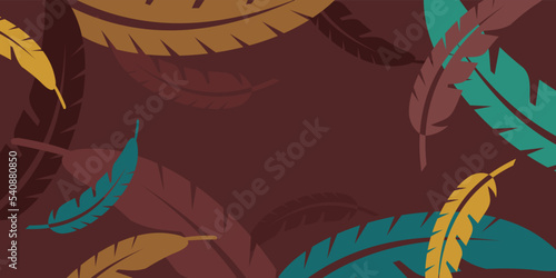 Native american heritage month background. Vector banner, poster, card, content for social media. Brown background Native american heritage consept.