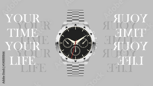 watch template poster vector social media