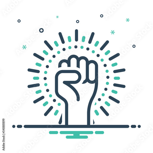 Mix icon for revolution