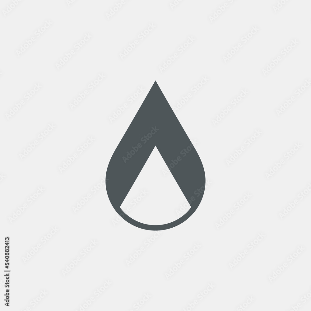 Water drop droplet raindrop icon illustration cut Water drop droplet raindrop icon illustration cut
