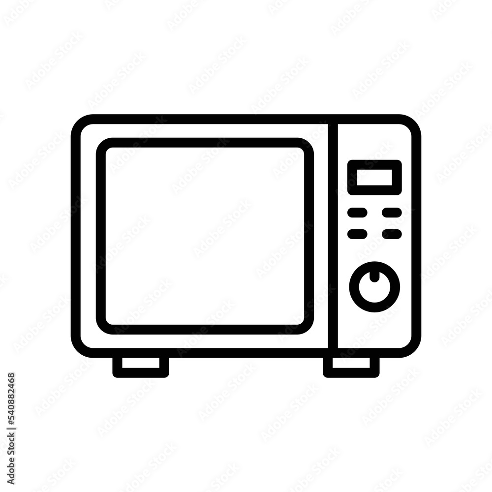 microwave icon vector design template in white background microwave icon vector design template in white background