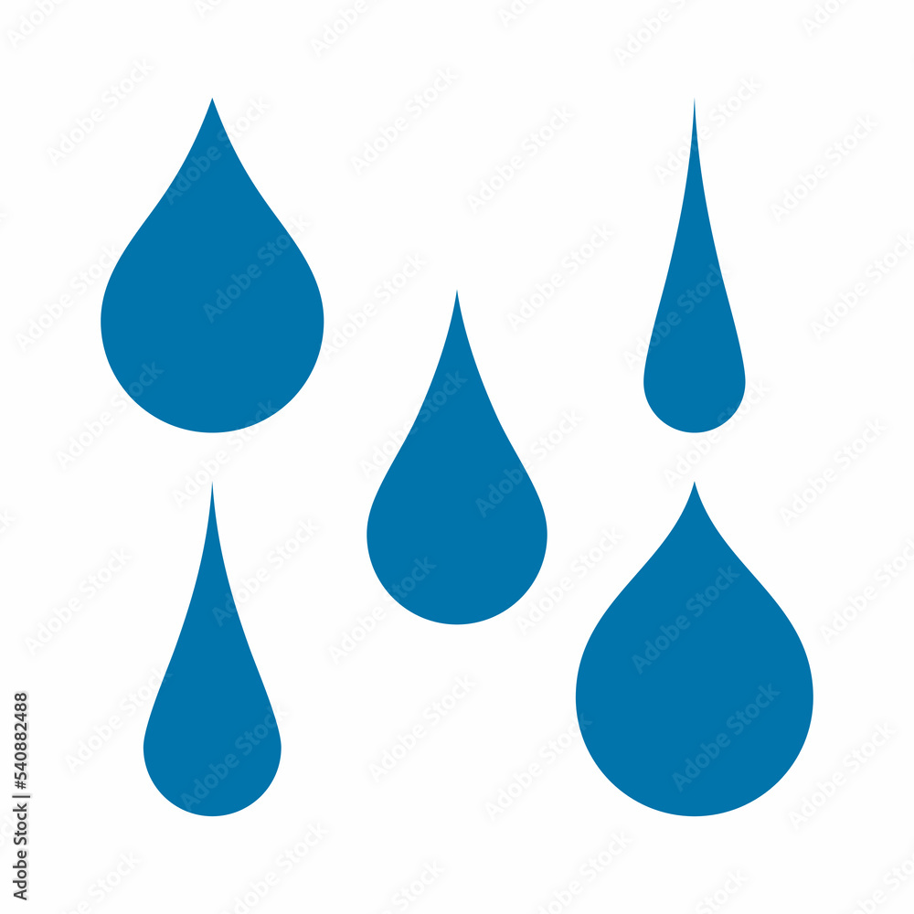 Water drops droplet raindrops oil blood icon illustration cut Water drops droplet raindrops oil blood icon illustration cut