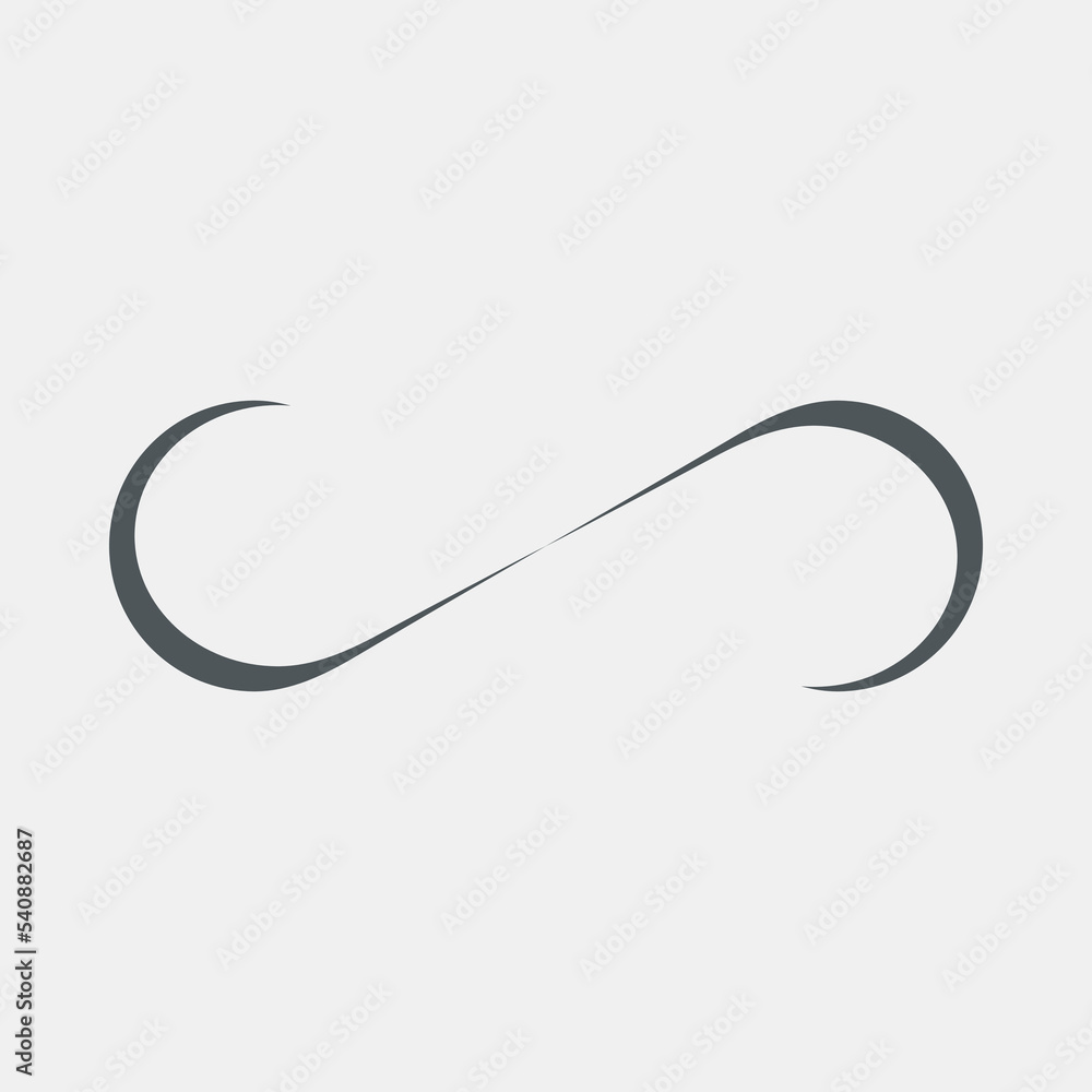 Eternity infinity symbol quality vector illustration cut