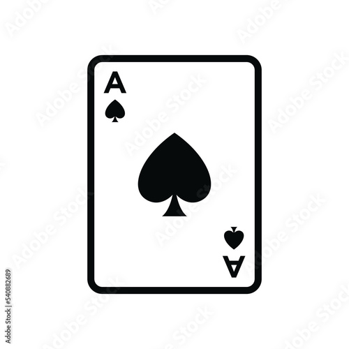 poker card icon vector design template in white background