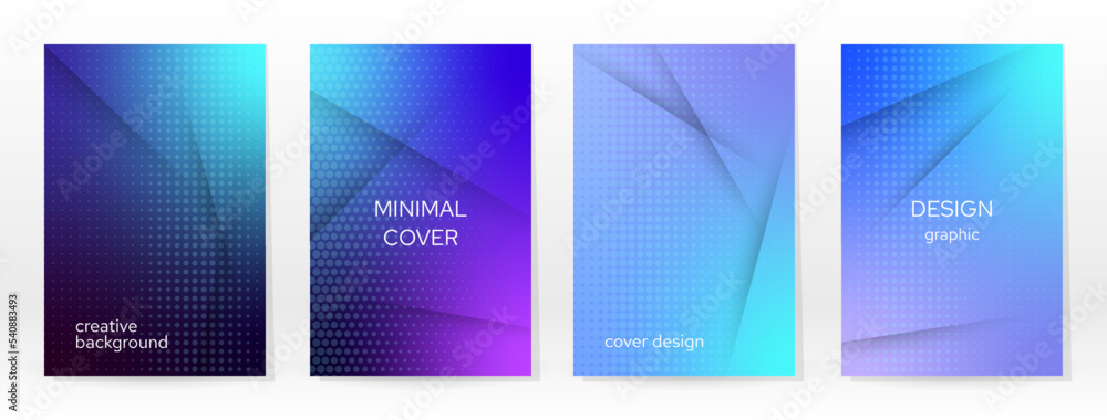 Minimal Poster. Pastel Soft. Blue Gradient Set. Minimal Poster. Pastel Soft. Blue Gradient Set.