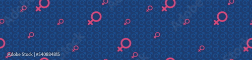 Seamless pattern of men and women gender signs. Vector illustration