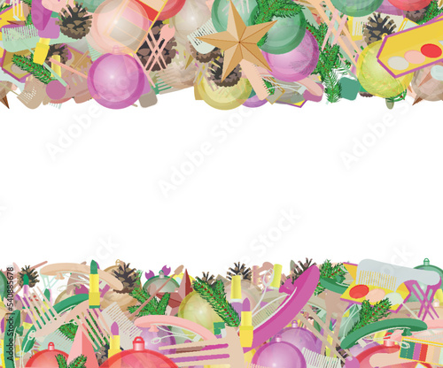 Background pattern abstract seamless design texture. Horizontal stripes. Border frame, transparent background. Theme is about pomade, merry, spruce, pomatum, green, tones, abstract, decorative