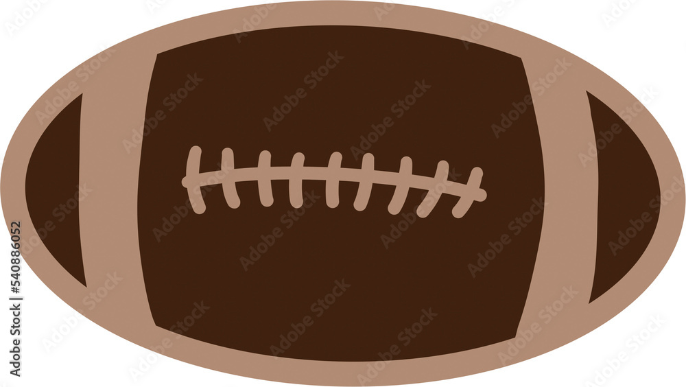 Hand drawn illustration of American football equipment ball. Beige brown minmalist sports activity champioship tournament competition game day design, touchdown bowl training. Hand drawn illustration of American football equipment ball. Beige brown minmalist sports activity champioship tournament competition game day design, touchdown bowl training.