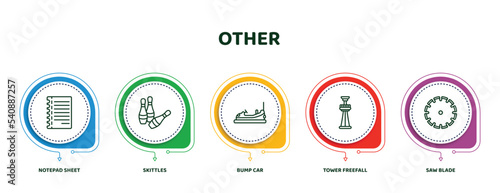 Print op canvas editable thin line icons with infographic template