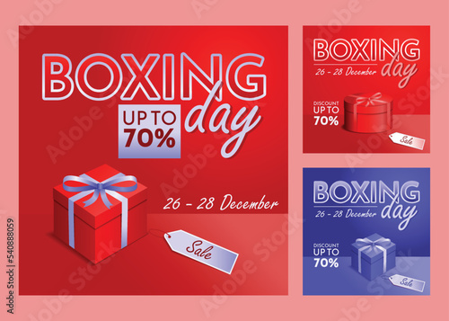 Boxing day social media post template