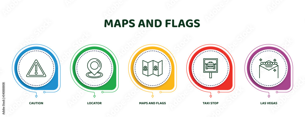 Φωτογραφία editable thin line icons with infographic template
