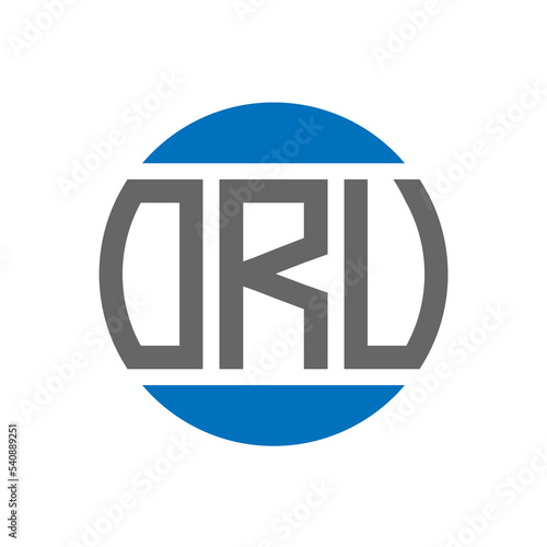 ORV letter logo design on white background. ORV creative initials circle logo concept. ORV letter design.