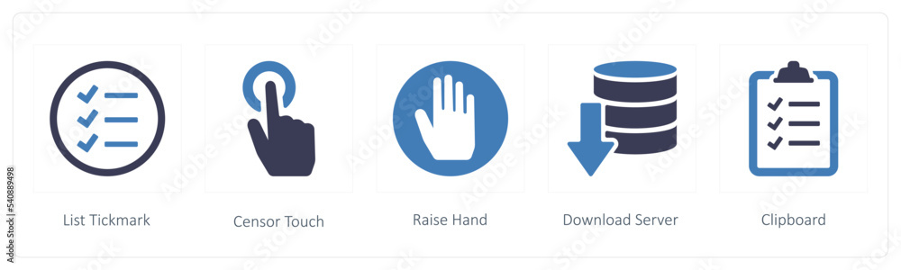 Obraz premium list tickmark, censor touch