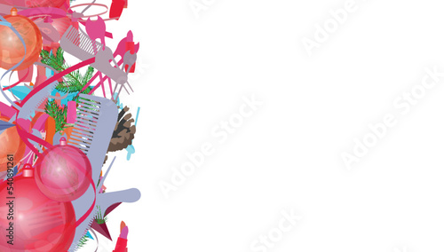Background pattern abstract seamless design texture. Vertical stripe. Border frame, transparent background. Theme is about pomade, hairstyle, cosmetics, nail polish, repeat, thread, clip