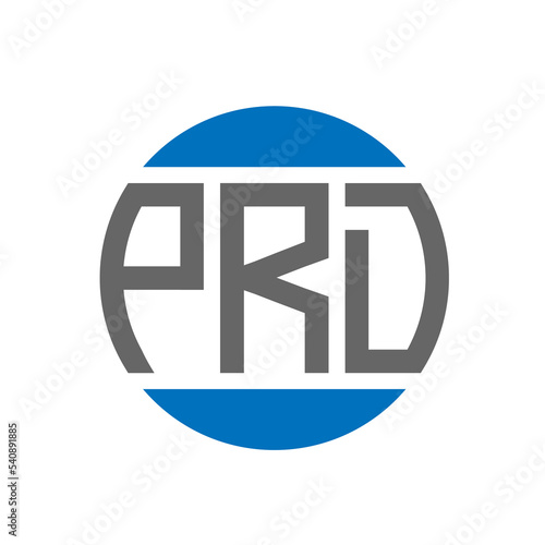 PRD letter logo design on white background. PRD creative initials circle logo concept. PRD letter design.