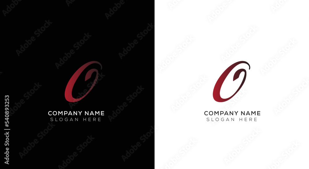 Minimal letter 3d O logo design with gradient Minimal letter 3d O logo design with gradient