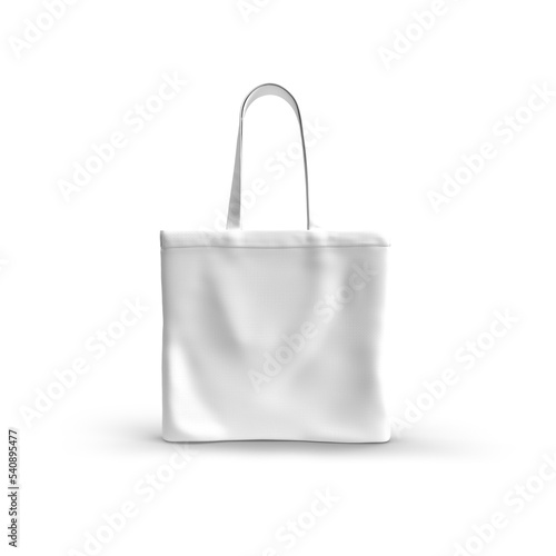 white tote bag mockup realistic with shadow