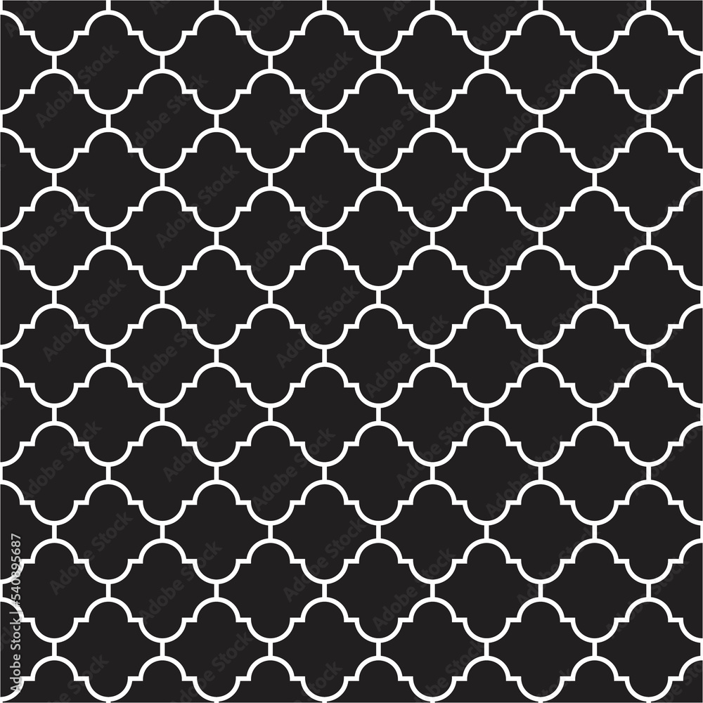 seamless pattern with squares, link fence pattern black and white color.
