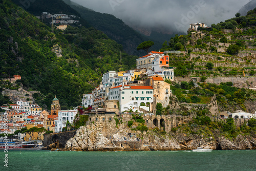The Italian city of Amalfi - the historical, cultural and tourist center of the Amalfi coast