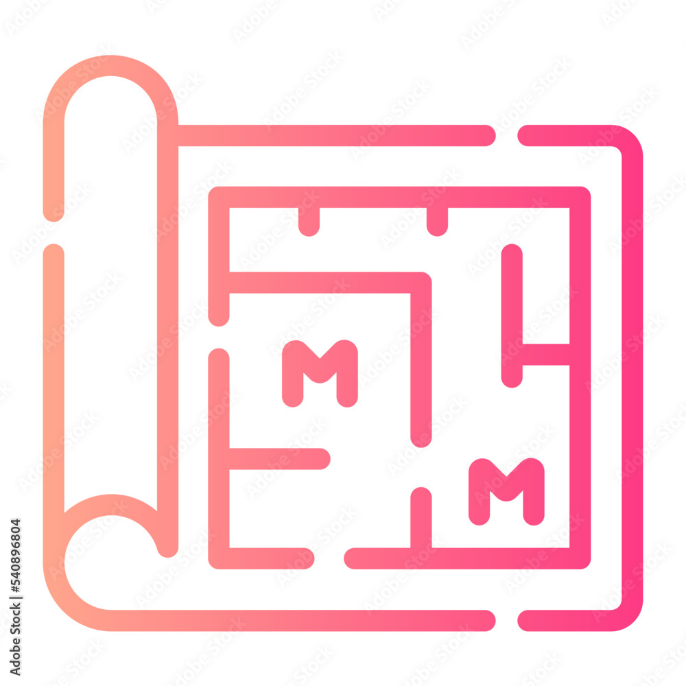 blueprint gradient icon