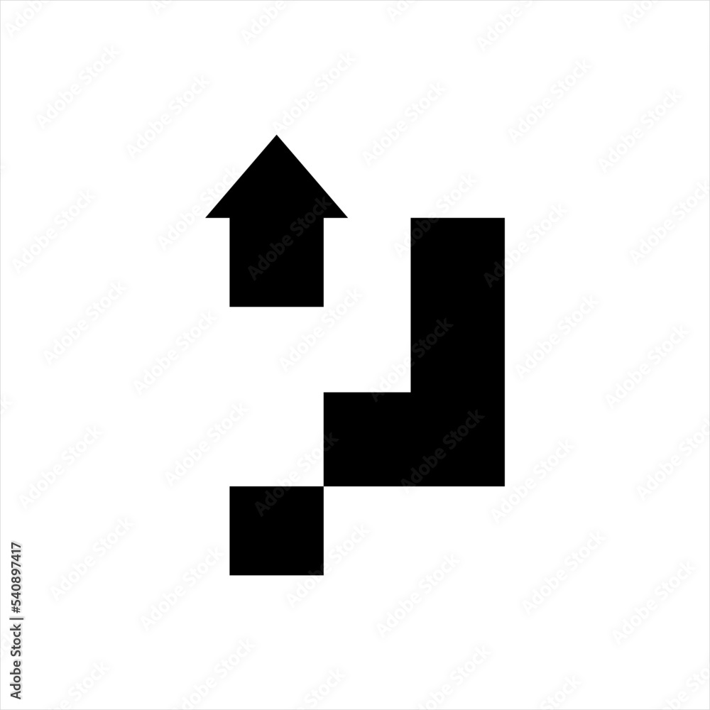 Geometric abstract letter Up logo design illustration. Isolated on a white background. Up logo design Geometric abstract letter Up logo design illustration. Isolated on a white background. Up logo design