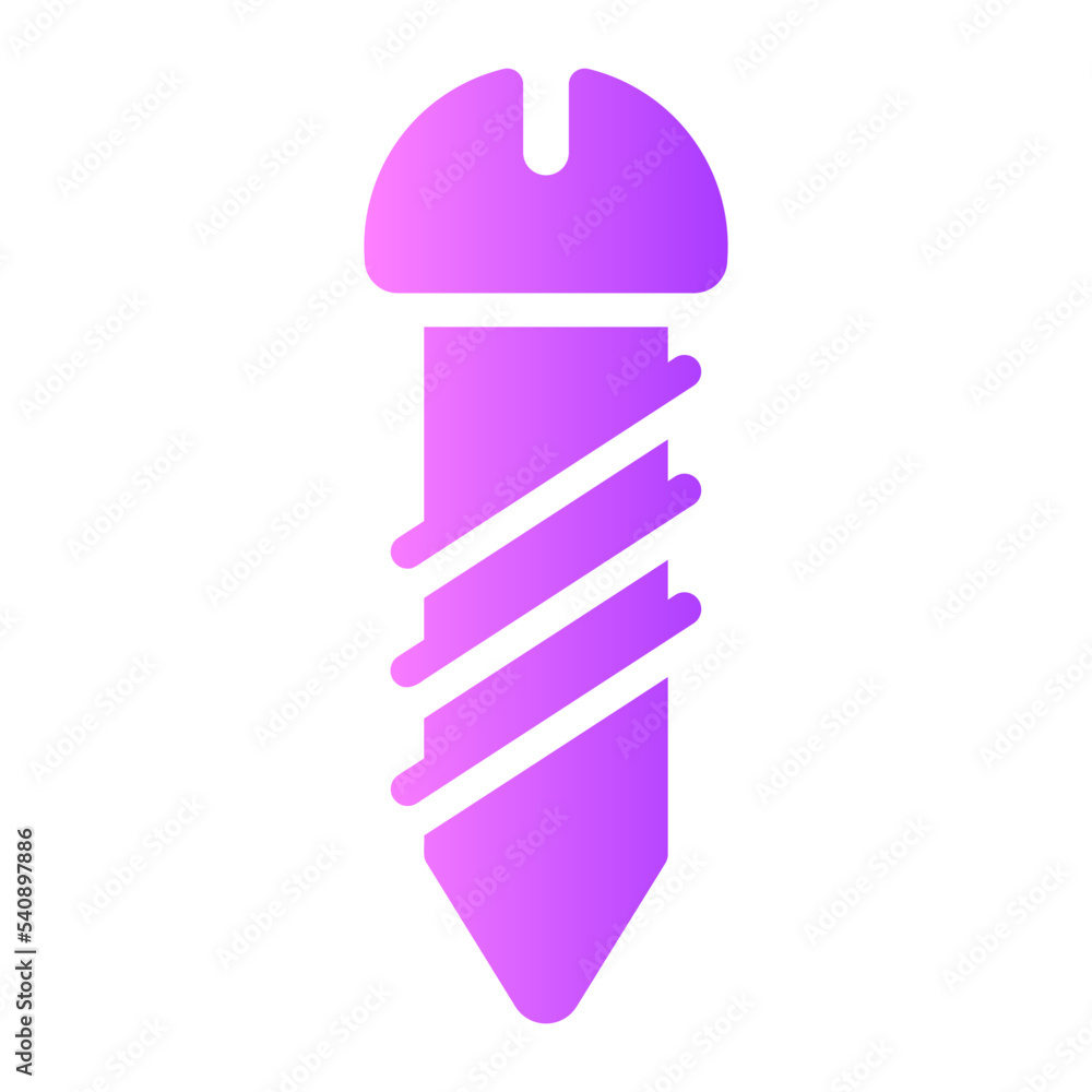 Fototapeta premium screw gradient icon