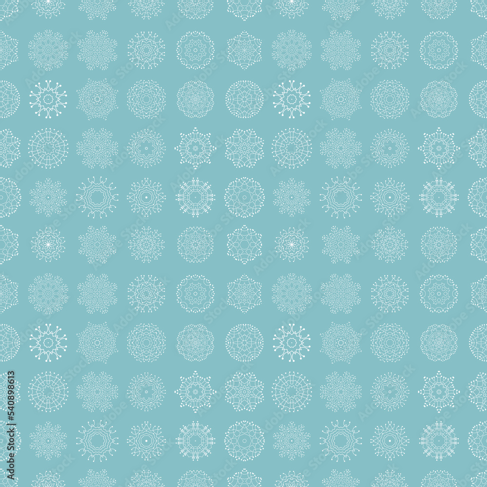 Snowflakes Seamless Pattern, Christmas Background Snowflakes Seamless Pattern, Christmas Background