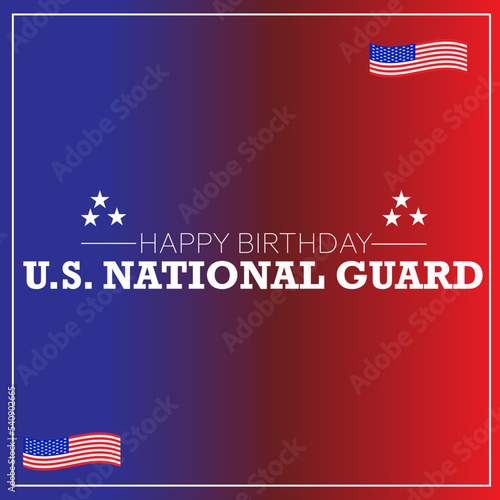 Background happy birthday national guard.United States National Guard birthday is observed every year on December 13.