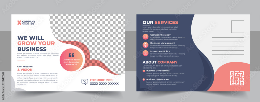 Corporate business Modern postcard EDDM design template