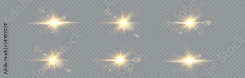 Vector transparent sunlight special lens flare light effect