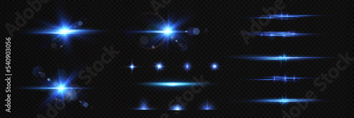 Vector transparent sunlight special lens flare light effect