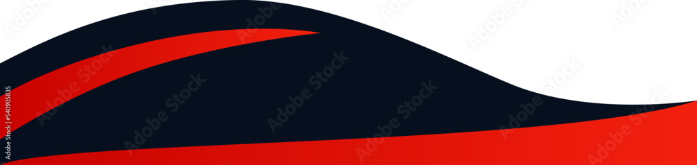 Naklejka premium Modern Wave Banner (4)
