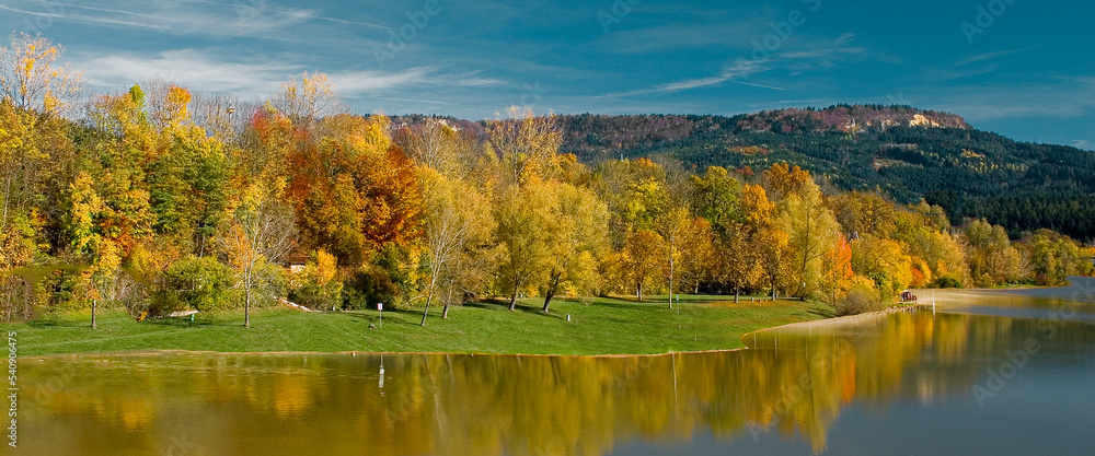 autumn landscape with lake autumn landscape with lake