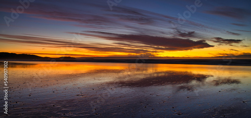 Sunset at Raumati Beach  Kapiti Coast  New Zealand