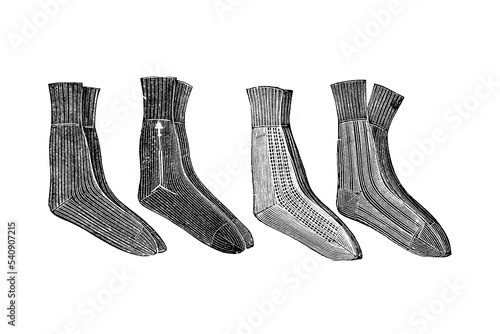 Socks for Men – Vintage Illustration