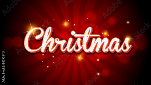 Merry Christmas 3d Style Editable Text Effects Template design