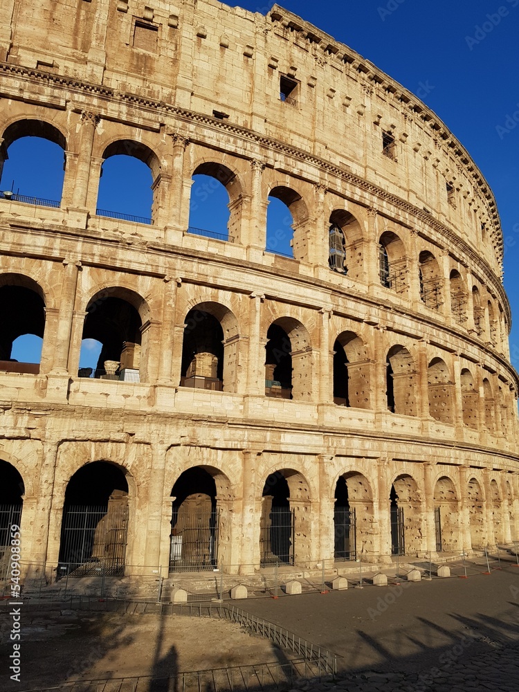 Ancient stone Colosseum in Rome