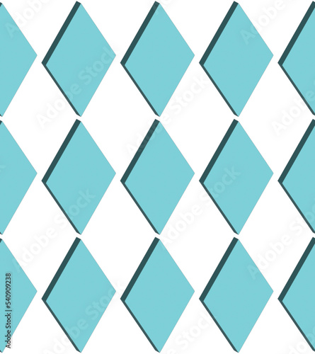 New York Fashion Week Autumn Winter 3D Seamless Pattern Diamond